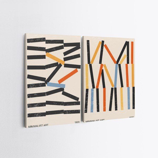 Slike v kompletu 2 ks 50x70 cm Lines – Wallity-image-2