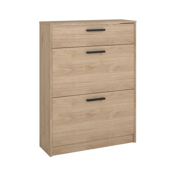 Preklopna omarica za čevlje v hrastovem dekorju v naravni barvi 70x94x24 cm Escape – Tvilum