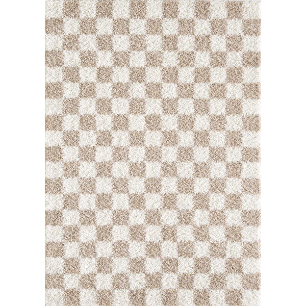 Bež/kremno bela preproga 120x170 cm Grida – ESTE