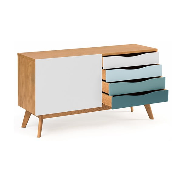Komoda z modrimi predali Woodman Avon-image-3