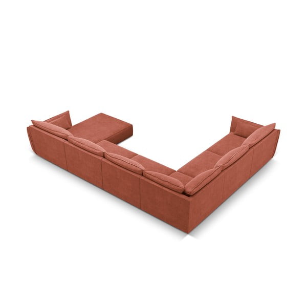Rdeč kotni kavč (levi kot) Vanda - Mazzini Sofas-image-3
