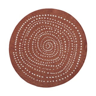 Rdeča zunanja preproga NORTHRUGS Bali, ⌀ 140 cm