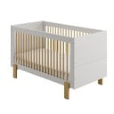 Svetlo siva otroška posteljica 70x140 cm Cube - Pinio