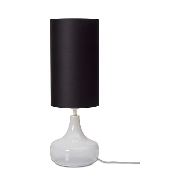 Črna namizna svetilka s tekstilnim senčnikom (višina 75 cm) Reykjavik – it's about RoMi