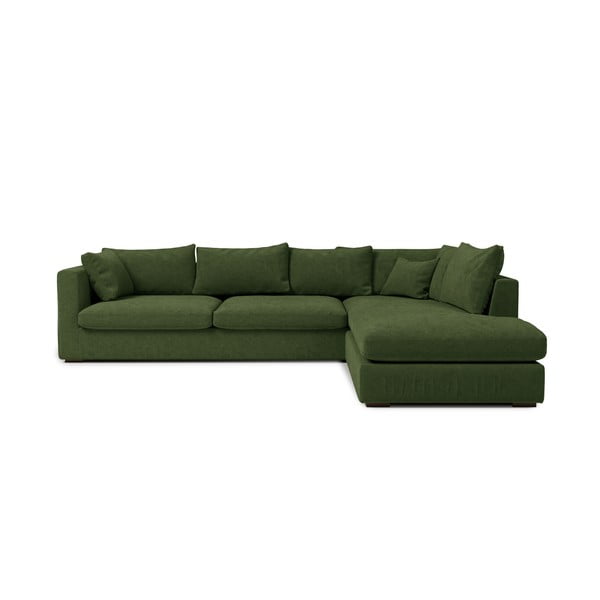 Temno zelen kotni kavč (desni kot) Comfy - Scandic