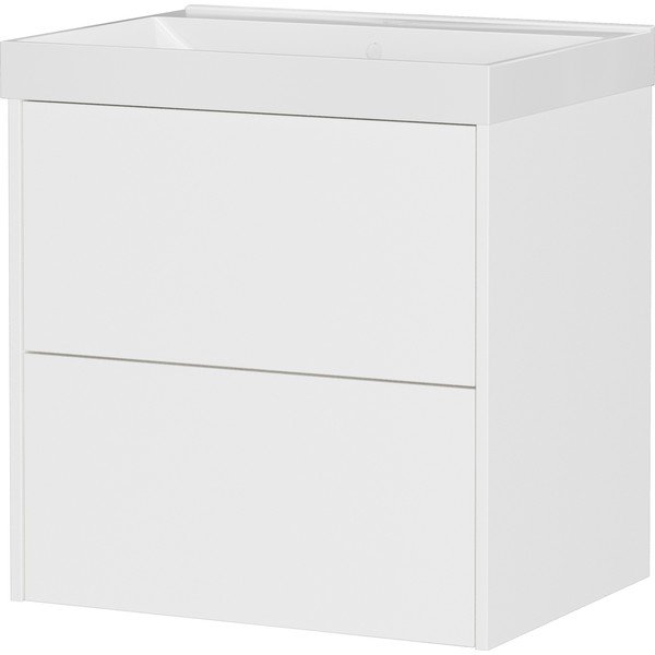 Bela stenska omarica za pod umivalnik v mat dekorju 61x65 cm Bodera – Germania