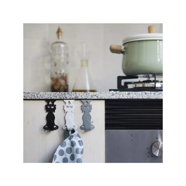 Kovinski viseči obešalniki v kompletu 3 ks Curious Cats – Balvi-image-2