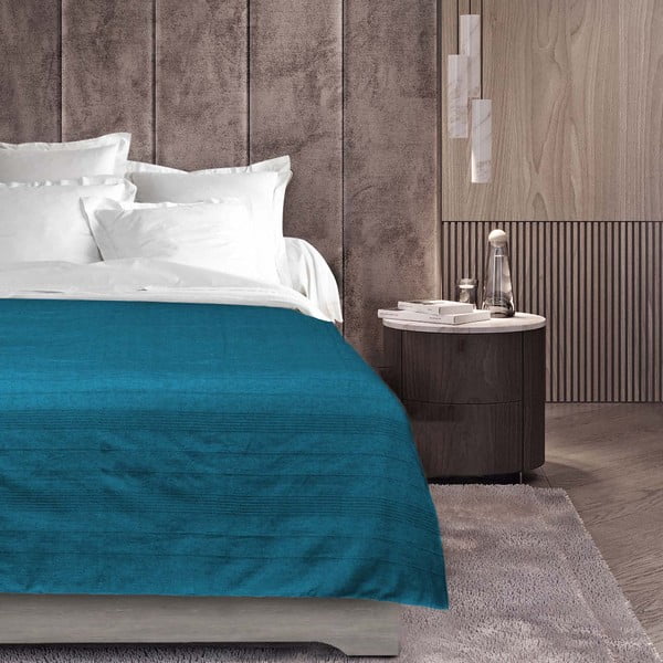 Modro pregrinjalo 180x220 cm Lucile – douceur d'intérieur-image-3