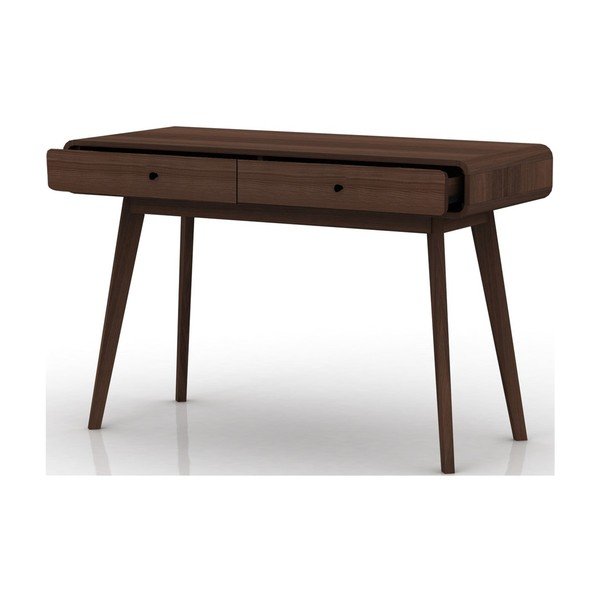 Pisalna miza v orehovem dekorju 50x120 cm Cassie – Støraa-image-2