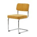 Rumen jedilni stol iz rebrastega žameta Rupert – Unique Furniture