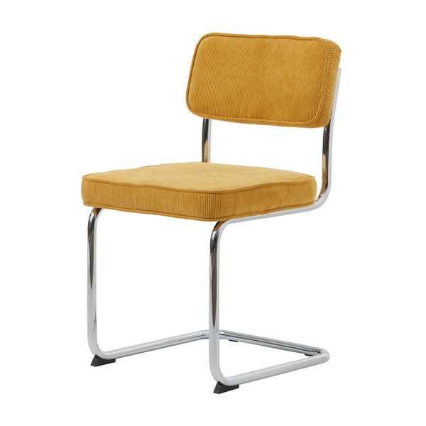 Rumen jedilni stol iz rebrastega žameta Rupert – Unique Furniture