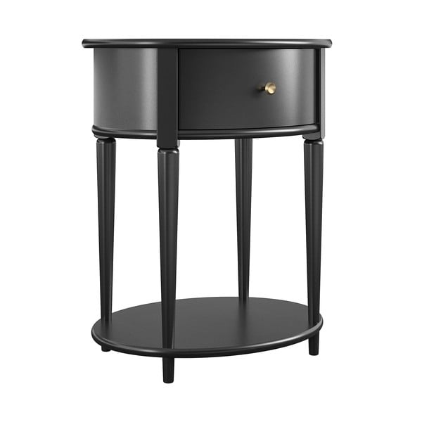 Črna nočna omarica Aurora – Støraa