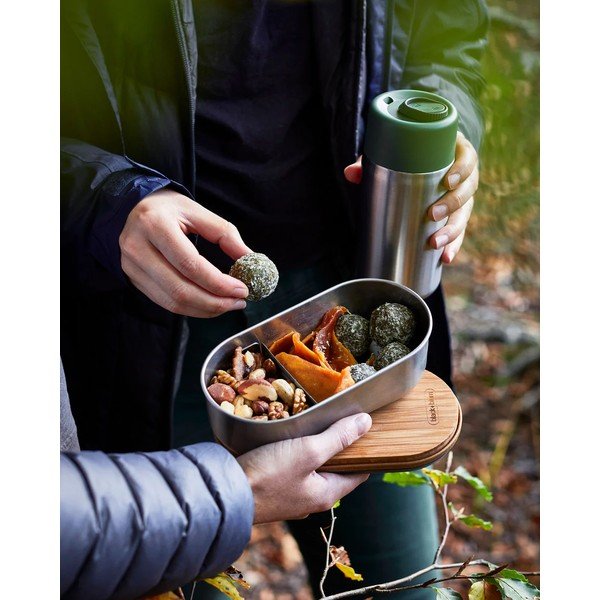 Posoda za malico 2 kos s predeli Bento – Black + Blum-image-1