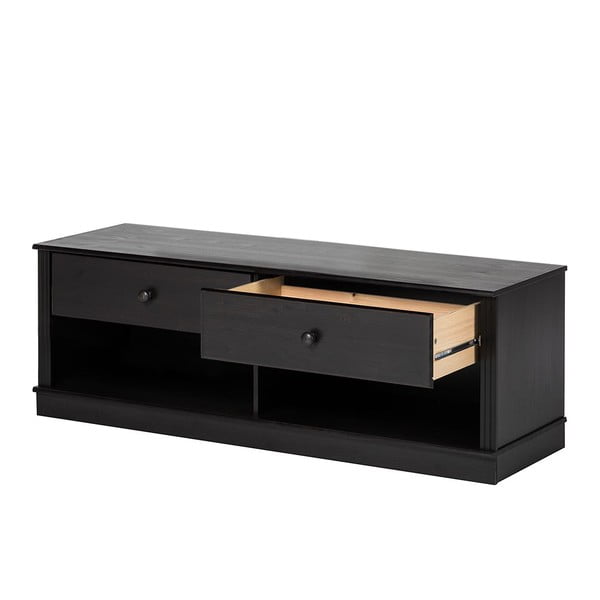 Temno rjava TV omarica iz masivnega bora 137x47 cm Anita – Støraa-image-3