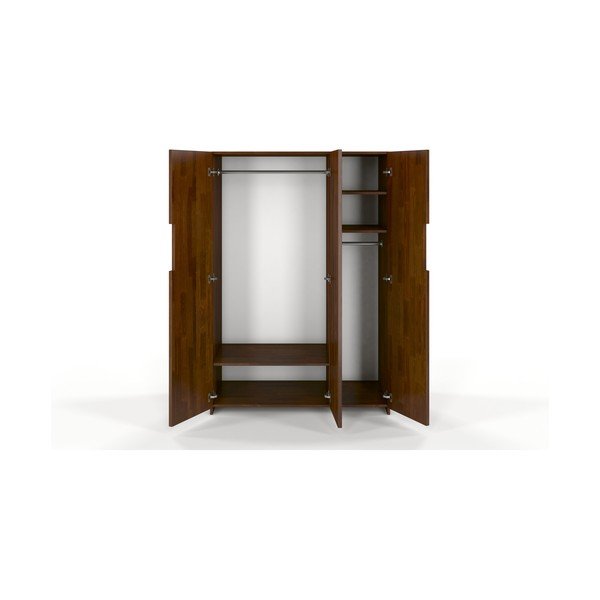 Rjava omara iz borovega lesa Skandica Bergman, 128 x 180 cm-image-2