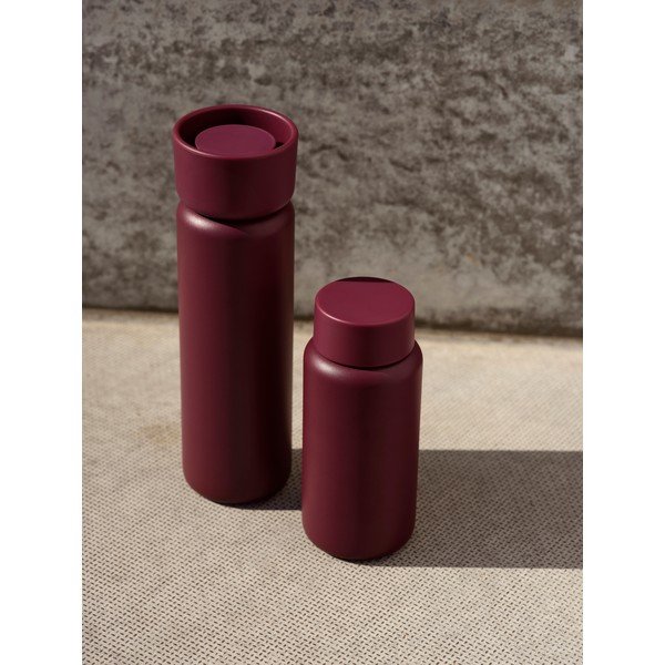 Bordo rdeč termo lonček iz nerjavečega jekla 650 ml Singles – Zone-image-1