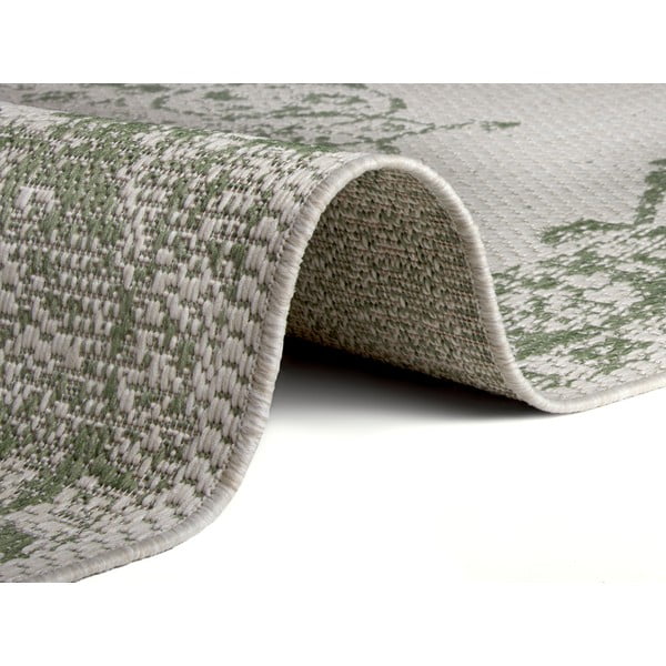 Zeleno-bež zunanja preproga Ragami Oslo, 80 x 150 cm-image-1