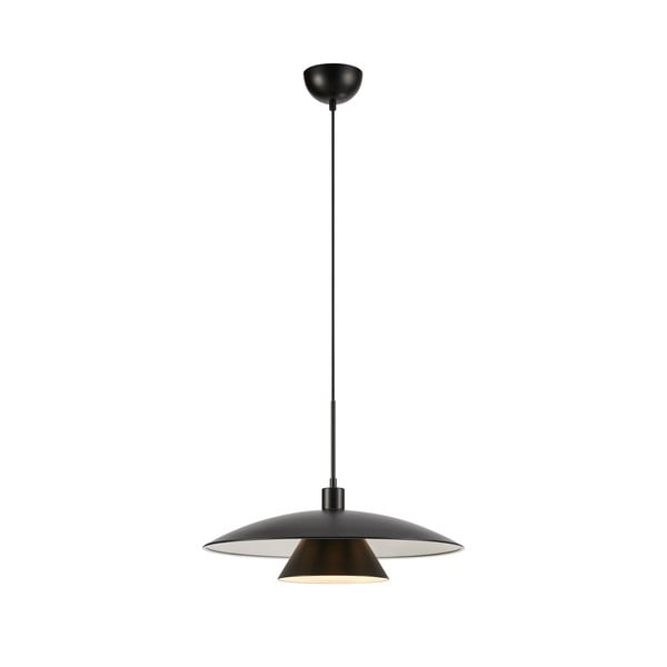 Črna viseča svetilka s kovinskim senčnikom ø 50 cm Millinge - Markslöjd