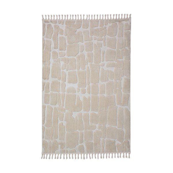Kremno bela preproga 200x300 cm Esra Cobbled – Flair Rugs