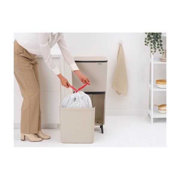 Svetlo siv plastičen koš za smeti 20+25 l za ločevanje odpadkov SortUp Recycle Hi – Brabantia-image-3