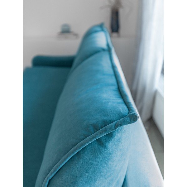 Turkizen žameten raztegljiv kavč Miuform Tender Eddie-image-1