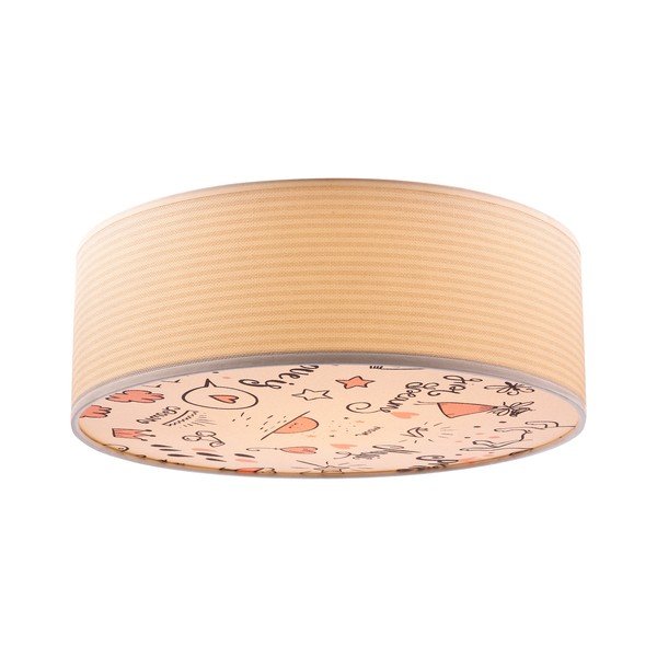 Otroška stropna luč s tekstilnim senčilom ø 38 cm Kiddy – Candellux Lighting-image-3