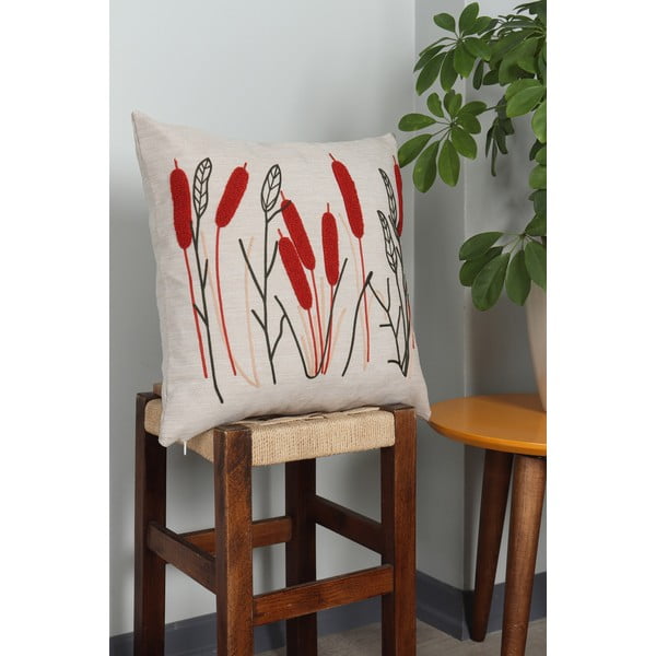 Lanena okrasna blazina 43x43 cm Straw – Mioli Decor-image-2