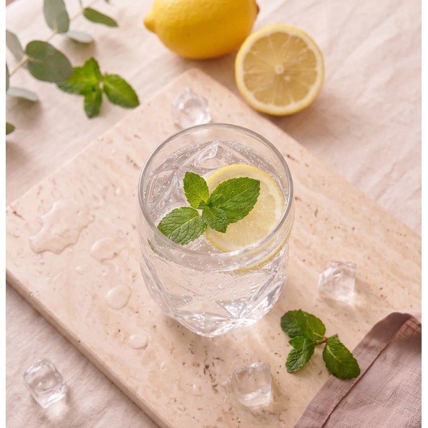 Kozarci v kompletu 6 ks iz borosilikatnega stekla 400 ml Geo – Vialli Design-image-2