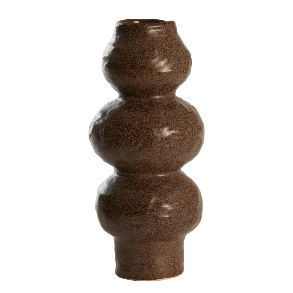 Rjava keramična vaza (višina 33,5 cm) Rogano