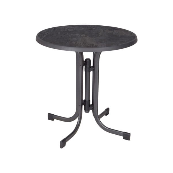 Kovinska okrogla vrtna miza ø 70 cm Pizarra – Dajar-image-1