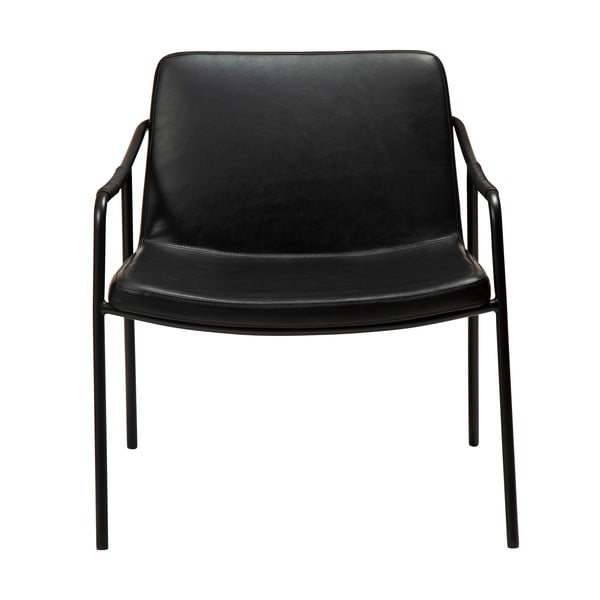 Črn fotelj iz umetnega usnja DAN-FORM Denmark Boto-image-2