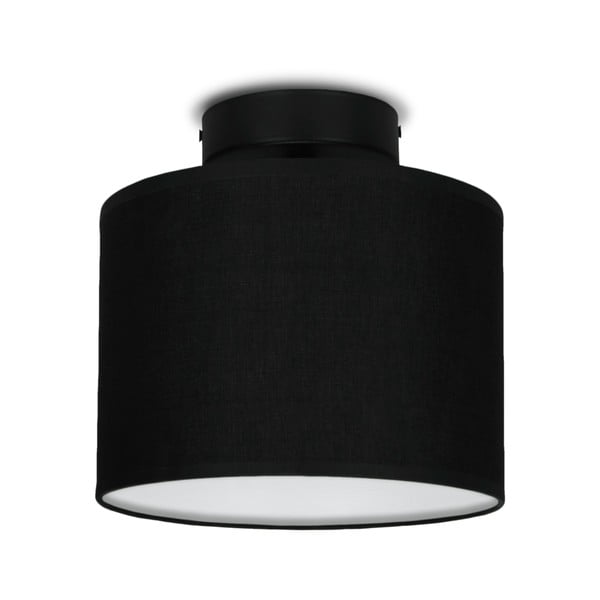 Črna stropna svetilka Sotto Luce Mika XS CP, ⌀ 20 cm