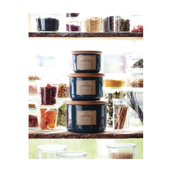 Makov modri kozarec z lesenim pokrovom Emile Henry, 0,5 l-image-1