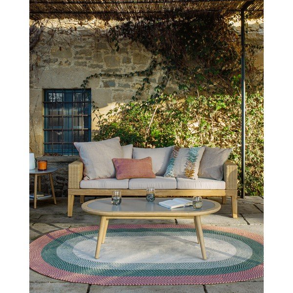 Vrtna miza iz evkaliptusovega lesa z betonsko ploščo Kave Home Glynis Nina-image-4