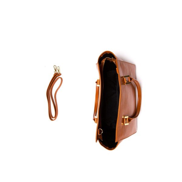 Usnjena torbica Isabella Rhea 382 Cognac-image-3