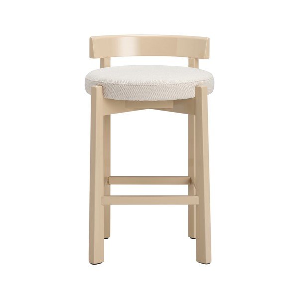 Bež oblazinjen barski stol (višina sedeža 66 cm) Hugg – Ellos Home-image-2