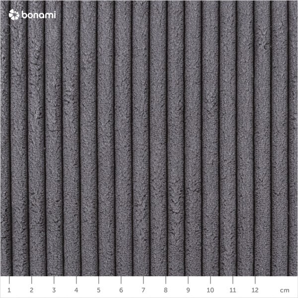 Temno siva oblazinjena zakonska postelja brez letvenega dna 140x200 cm Mattis Cord – Meise Möbel-image-4