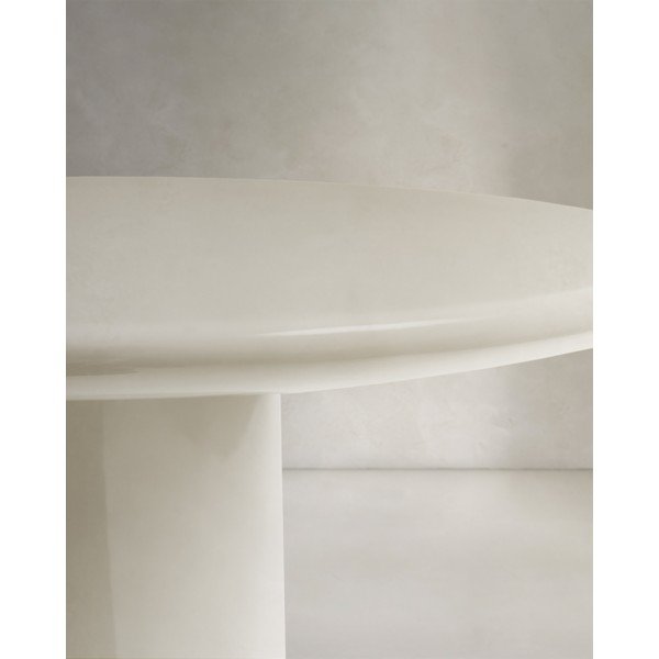 Betonska okrogla vrtna klubska mizica ø 85 cm Albanella – Kave Home-image-4