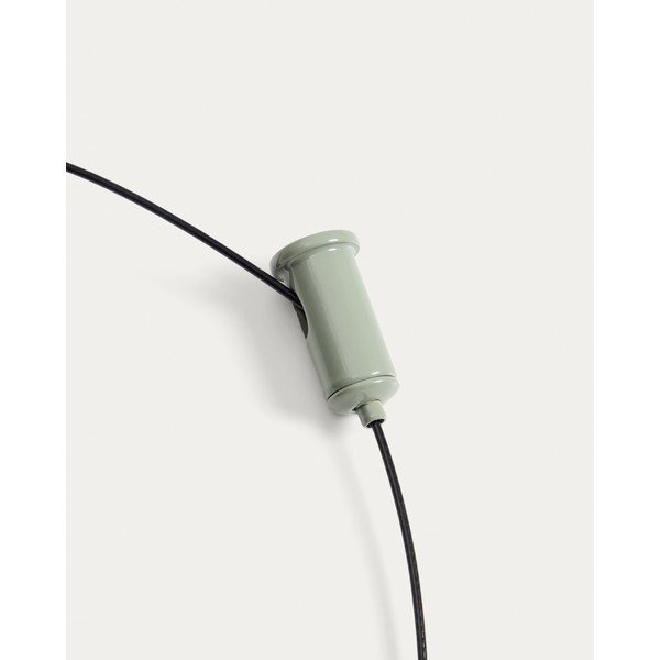 Svetlo zelena LED zatemnitvena stropna svetilka s kovinskim senčilom ø 16 cm Porte – Kave Home-image-4