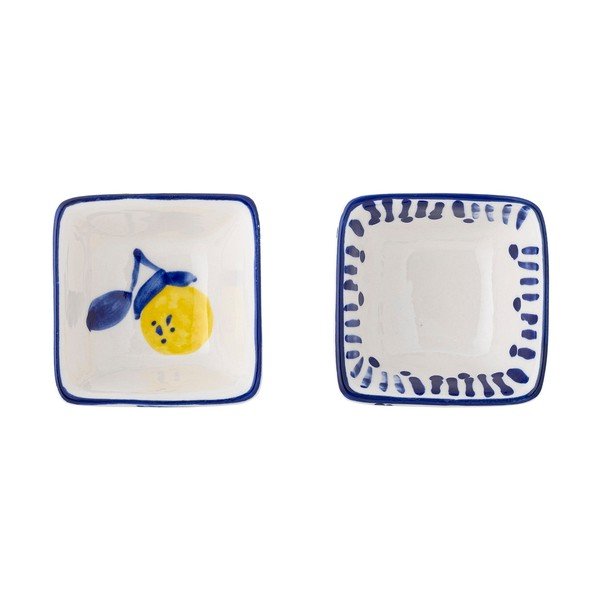 Bele/modre skledice v kompletu 2 ks iz kamenine Maxima – Bloomingville-image-2