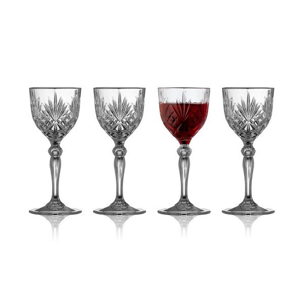 Kozarci v kompletu 4 ks za vino 140 ml Melodia – Lyngby Glas-image-3