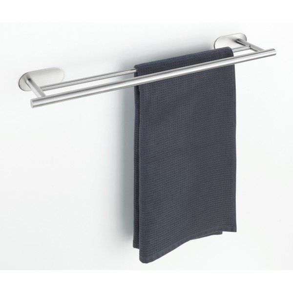 Držalo za brisače iz nerjavečega jekla v mat srebrni barvi z namestitvijo brez vrtanja Orea Duo – Wenko-image-1