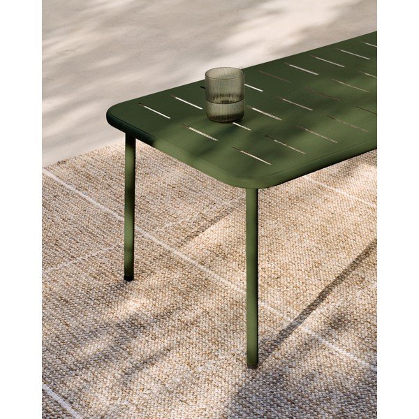 Jeklena vrtna klubska mizica 50x90 cm Zivia – Kave Home-image-3