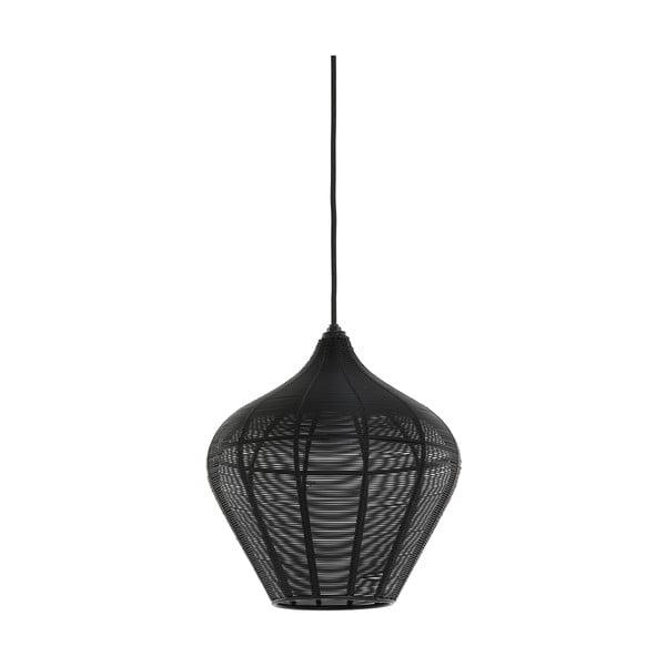 Črna stropna svetilka ø 27 cm Alvaro - Light & Living