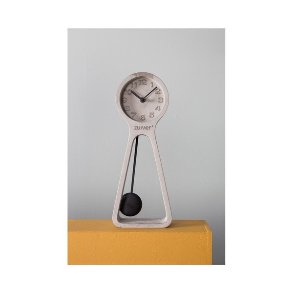 Siva betonska namizna ura Zuiver Pandulum -image-4