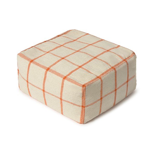 Kremno bel tabure Geo Block – Lorena Canals