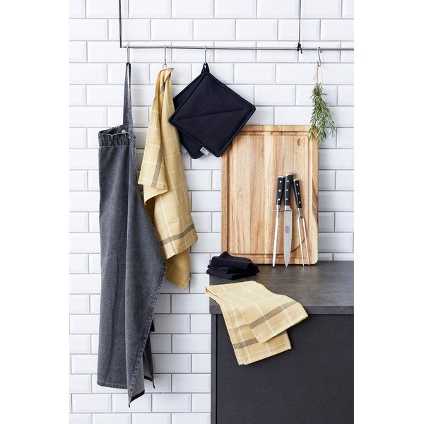 Rumena bombažna kuhinjska krpa Södahl Geometric, 50 x 70 cm-image-4