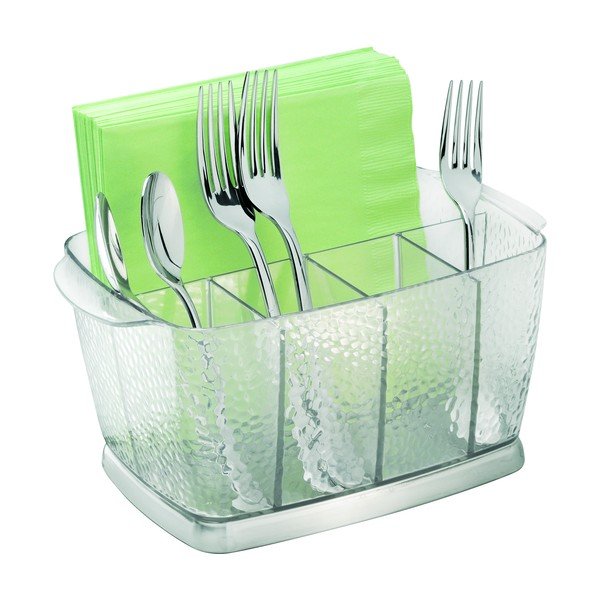 Prozorna škatla za jedilni pribor iDesign Rain, 15 x 23 cm-image-1