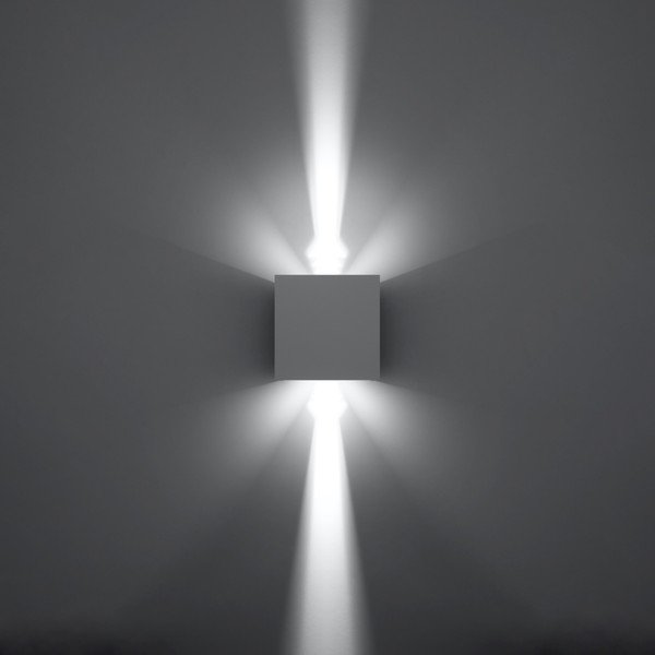 Bela LED stenska svetilka Pinio – Sollux-image-3