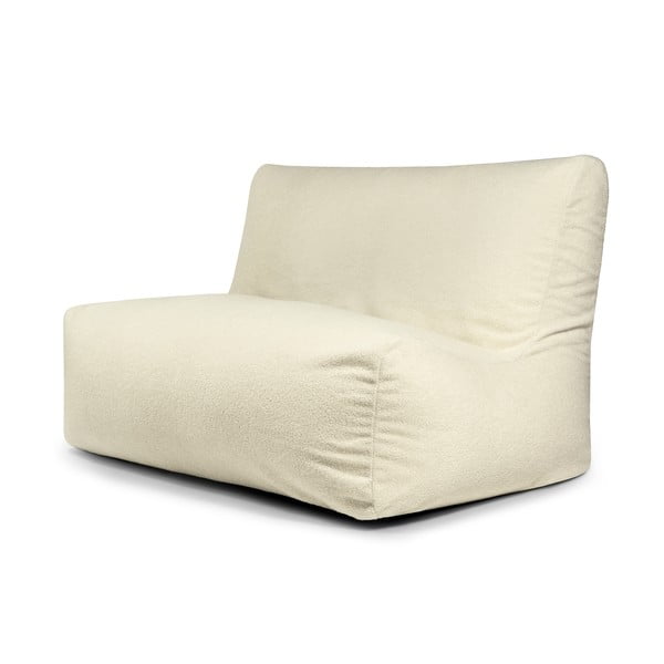 Kremno bela vreča za sedenje iz tkanine bouclé Sofa Seat Lounge – SLOWDOWN